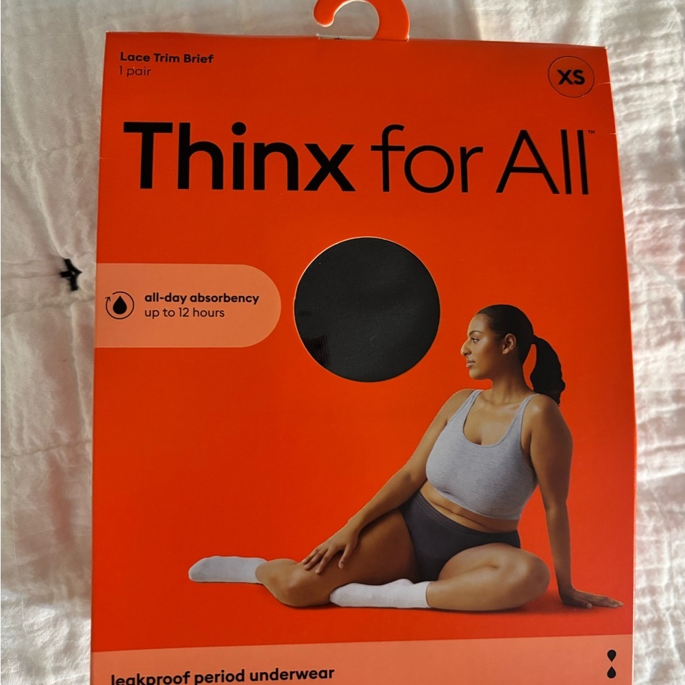 Thinx Women’s Leakproof Period Briefs - Black (In Packaging) - Picture 10 of 12